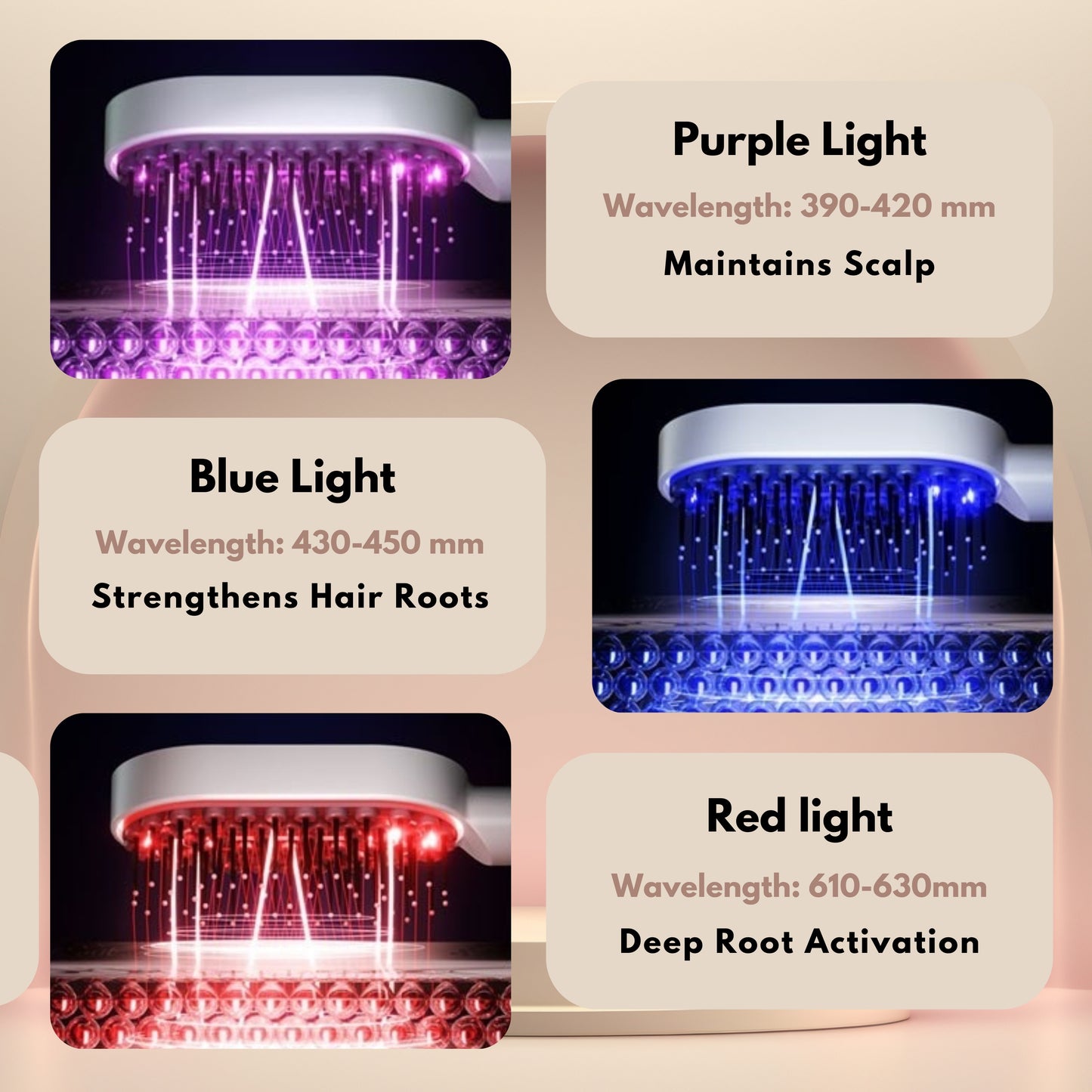 Red Light Hair Comb